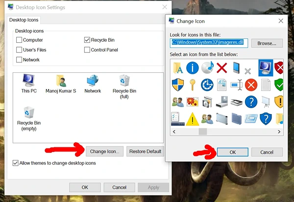 icons for windows settings step 3